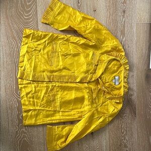J. Crew Yellow Blouse Vibrant Top